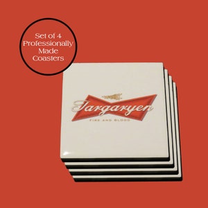 GOT Ceramic Drink Coasters - NO Harmful Chemicals - Sealant / Lacquer Free