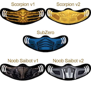 Mortal Kombat Masks - SubZero Scorpion Noob Saibot