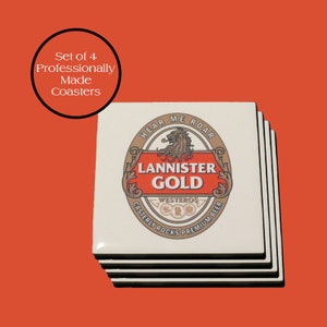 GOT Ceramic Drink Coasters - NO Harmful Chemicals - Sealant / Lacquer Free