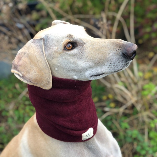 Fleece Dog Snood Aubergine