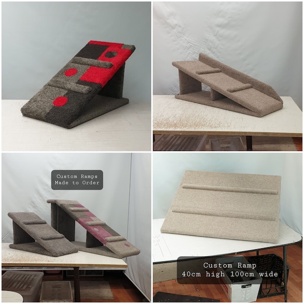 Dog Ramp, Pet Ramp Solid, Stylish, Carpeted & Sturdy, Quality Australian Made. Match your Decor.