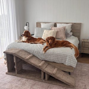 Dog Ramp with Platform, Sturdy & Stylish, Suit your Decor, Hand made in Country SA, Custom orders Welcome