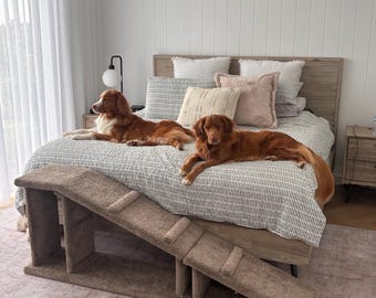 Dog Ramp with Platform, Sturdy & Stylish, Suit your Decor, Hand made in Country SA, Custom orders Welcome
