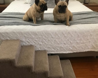 Dog Steps Pet Stairs, Custom made  Strong & Stylish For Pets up to 50kg Quality Australian made - 2, 3, 4 or 5 Step, All Made to Order