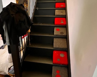 Rampas para escaleras, mini rampas, cuñas para escalones/escaleras interiores con base antideslizante, facilitan el acceso a las escaleras de las mascotas, resistentes y estables, dos tamaños disponibles
