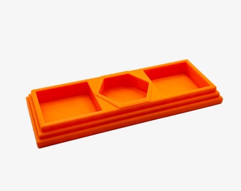 Anti-tip 3D Printed Tamiya Glue Bottle Holder Dual Square and Hex With  Rubber Feet Tamiya 87038 87012 