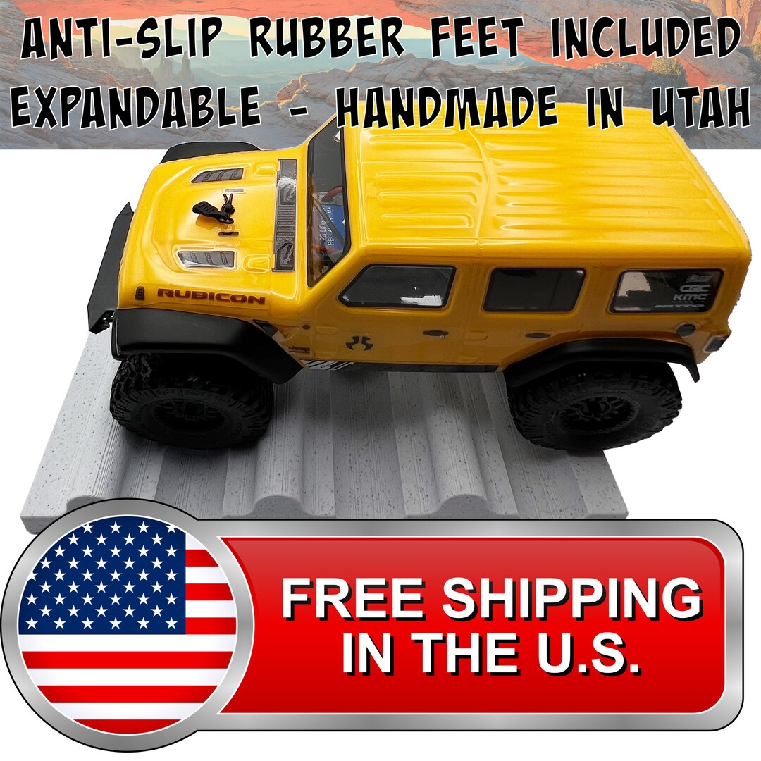 1/24th up / Down Plate Flat / Bridge Plate up Down Round Monster Truck Crawler Scale Adapters