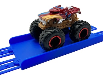 ¡Jeff lo hizo! - Camión monstruo de Hot Wheels - Actualización de pista de puente de 2 carriles - Impreso en 3D - Diseñado y fabricado en EE. UU. - Envío gratuito