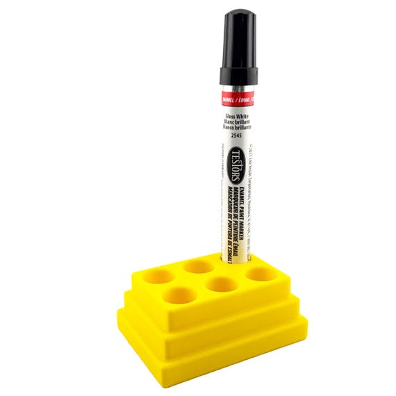 Testors Gloss Yellow Enamel Paint Marker - Chisel Tip For Crafts & Models