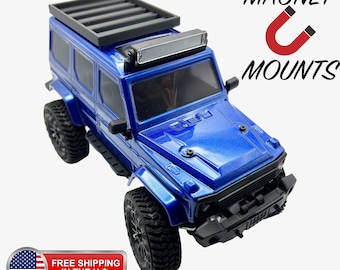 Panda Hobby 1/24 Tetra24 X3 4x4 Roof Rack - Clean Style - Mounts with magnets to minimize body damage - Many Colors Available