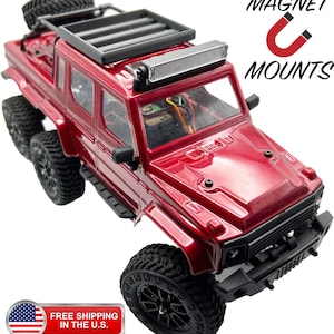 Panda Hobby 1/24 Tetra24 X3 6x6 Roof Rack - Clean Style - Mounts with magnets to minimize body damage - Many Colors Available
