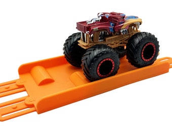 Jeff Did It! - Hot Wheels Monster Truck - 2 Lane Stagger Bumps - 3D Printed - Designed and Made in the USA - Free Shipping