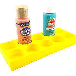 Apple Barrel Paint Bottle Holder  Holds 10 Bottles w/Anti-Slip Rubber Feet  Holds Most 2oz Craft Paint Bottles Smart Craft, etc - 3D Printed