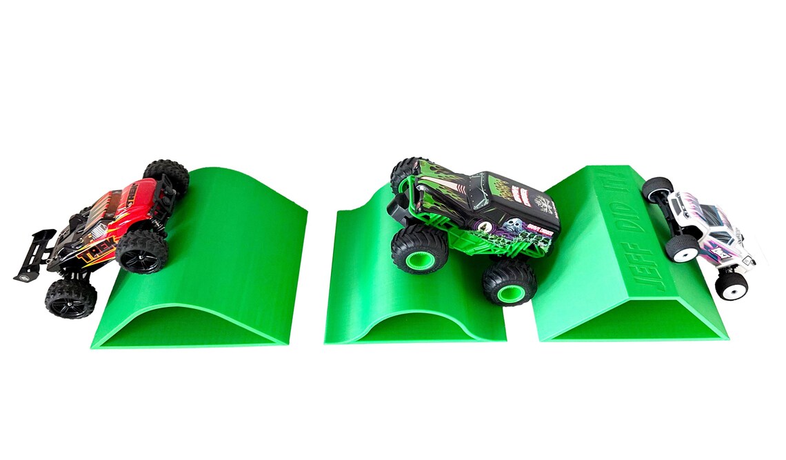 1/24th Monster Truck Ramp Set Includes 3 Jump/roll Over Ramps - 200mm ...