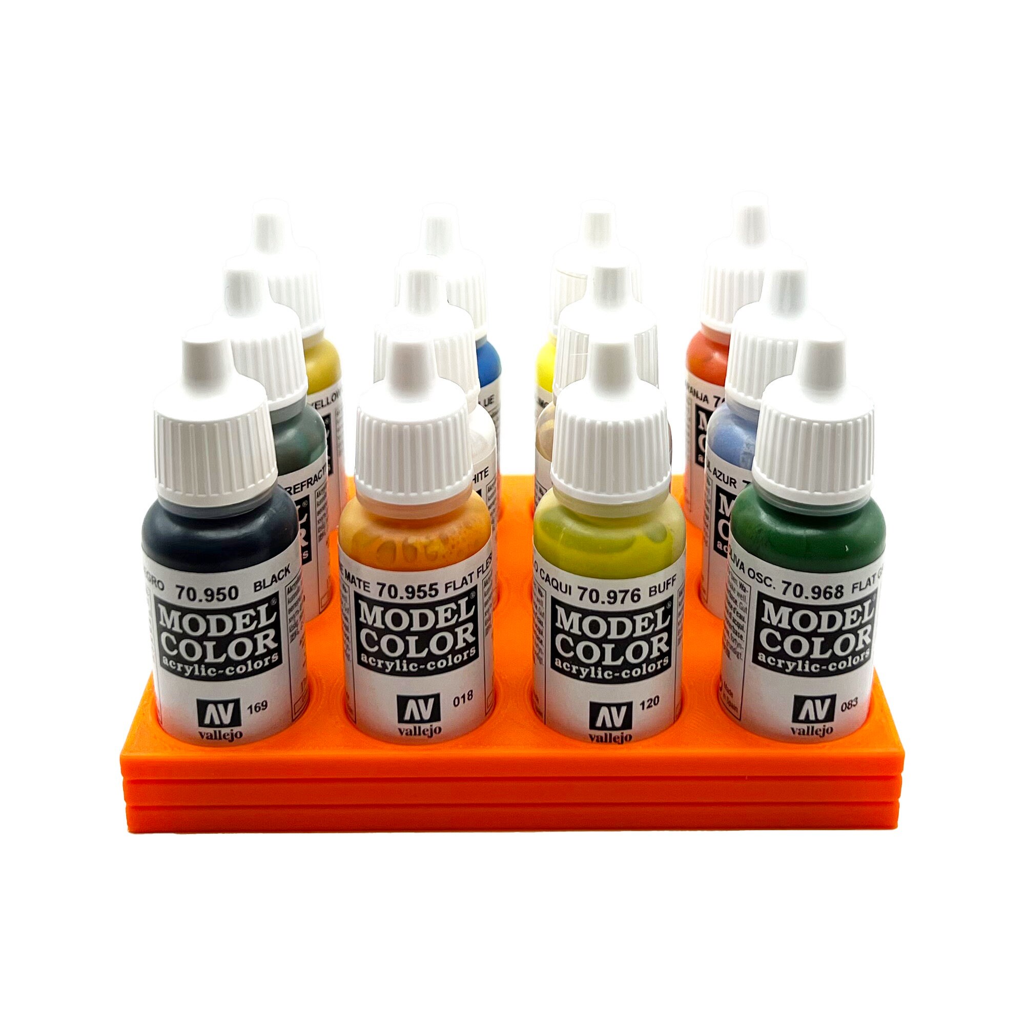 3D Printed Top Hat Color Swatch Toppers for Dropper Bottle Miniature Paints  