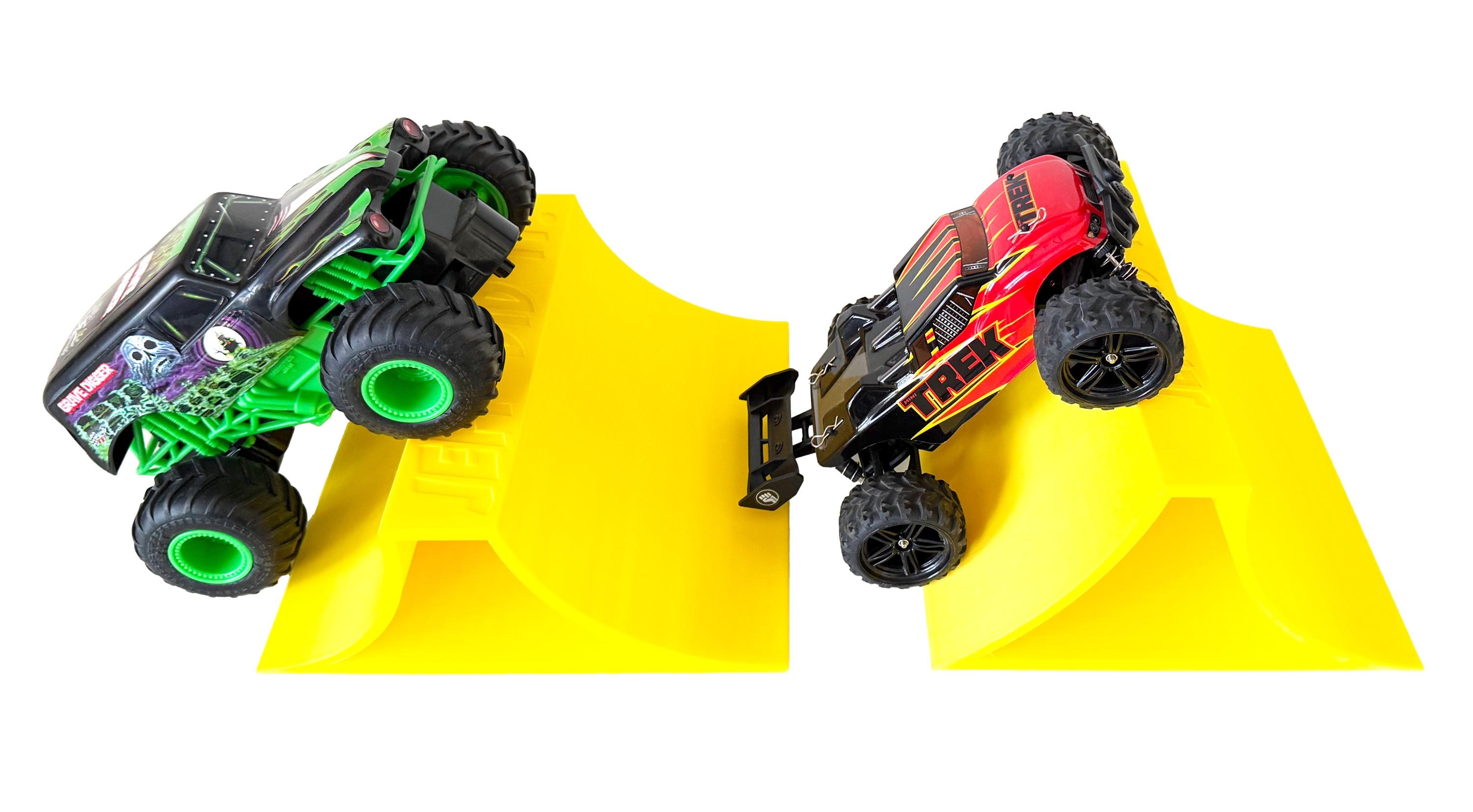 Stunt Jump Ramp Backdrop 1/24th Monster Truck Stunt Ramp Set Includes 2 Stunt/jump Ramps - Works ...