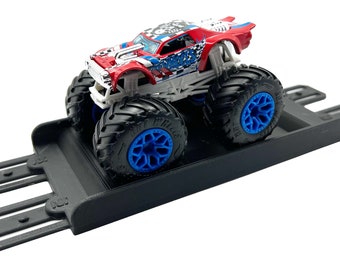 ¡Jeff lo hizo! - Camión monstruo de Hot Wheels - Actualización de pista con baches de 2 carriles - Impreso en 3D - Diseñado y fabricado en EE. UU. - Envío gratuito