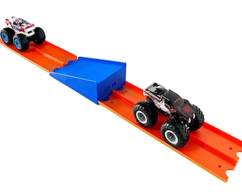 ¡Jeff lo hizo! - Camión monstruo de Hot Wheels - Camión MT mediano de 2 carriles para saltar en línea - Impreso en 3D - Diseñado y fabricado en EE. UU. - Envío gratuito