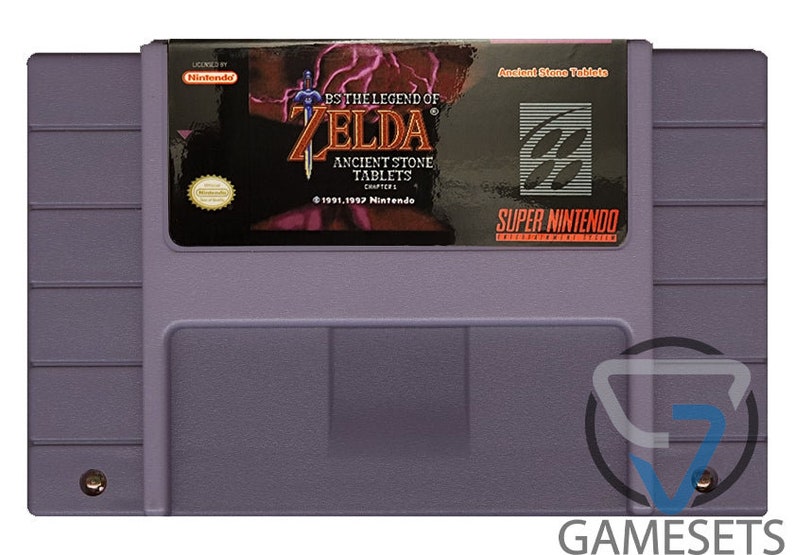 The Legend of Zelda Ancient Stone Tablets SNES Homebrew Etsy