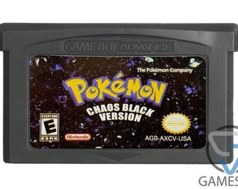 Pokemon Chaos Black Nintendo Game Boy Advance GBA Video Game 
