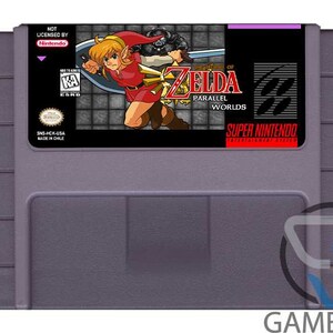 The Legend of Zelda Parallel Worlds Super Nintendo SNES Video Game