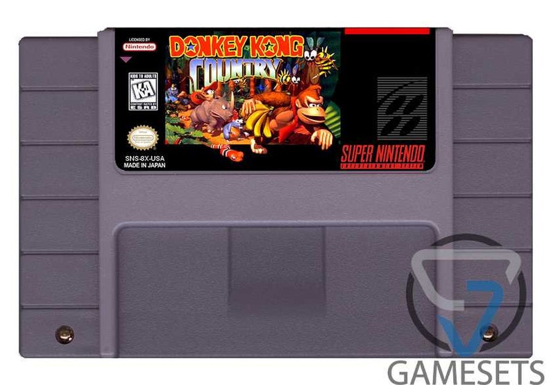 Donkey Kong Country SNES. Etsy