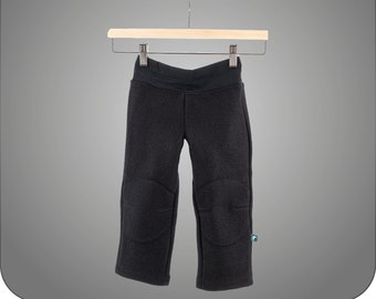 prêt à être expédié ! pantalon en laine bouillie pour enfants, pantalon d'extérieur pour enfants, pure laine vierge, pantalon de boue naturelle avec des détails intelligents