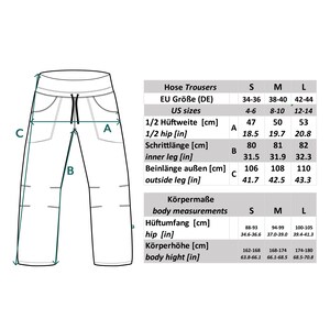 sofort versandfertig Walkhose Damen, Wollhose Damen, Wollwalk Hose Damen, Outdoor Hose Wolle Damen, Outdoor Hose Damen, Chino-Hose Wolle Bild 10