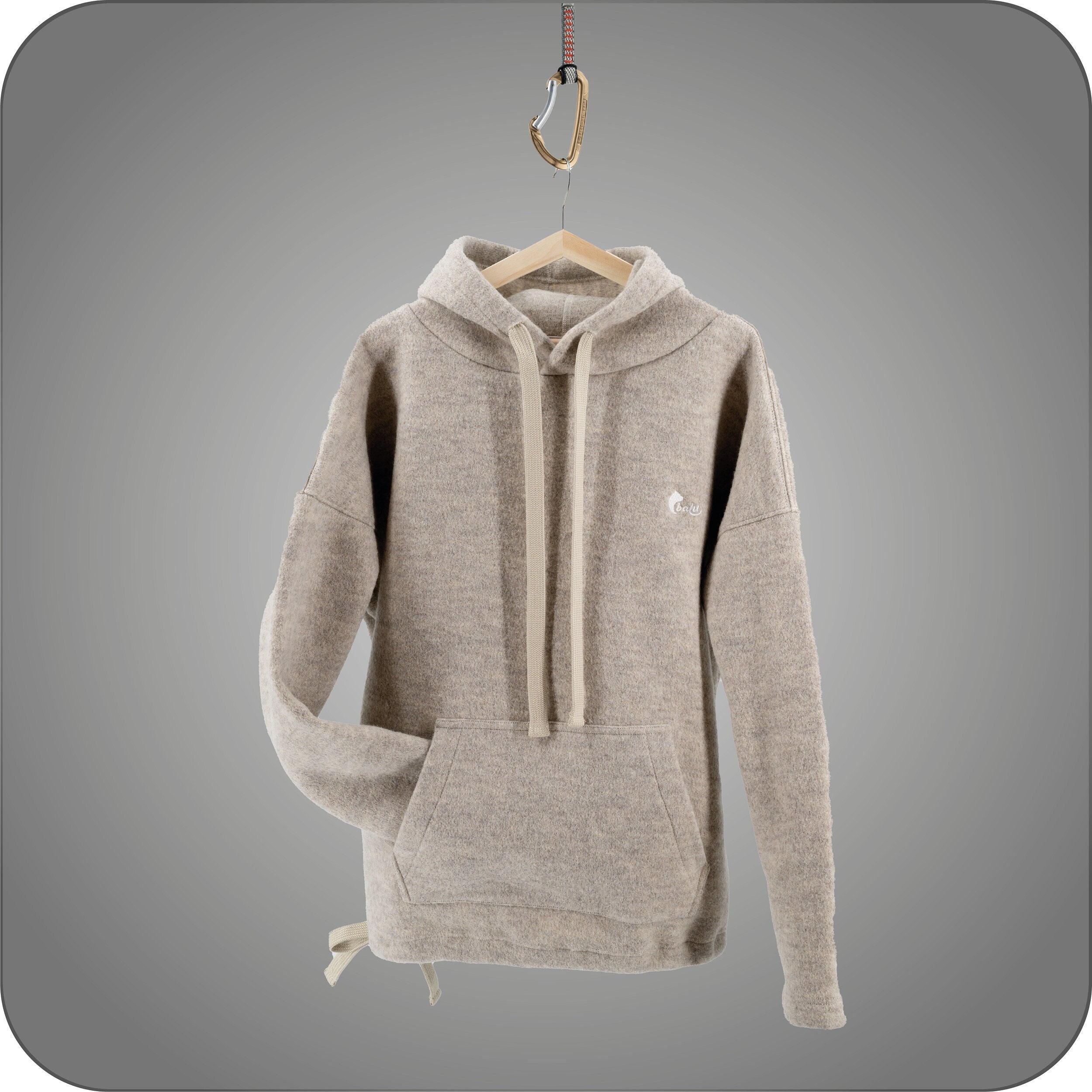 Hoodie for Man Woman, Khaki Oversize Zip Hoodie Sweatshirt, Long