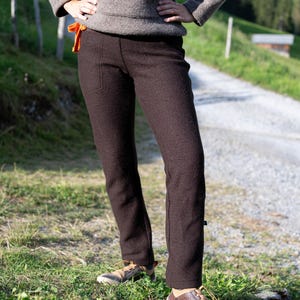 NEW! boiled wool pants for women BROWN, woman&#39;s wool pants, ladies outdoor pants, boiled wool trousers