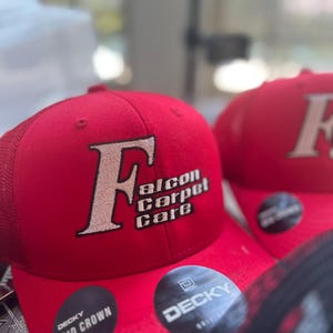 Custom Embroidery, custom logo, Embroidered trucker hat, Richardson 112, Decky, logo hat, embroidered baseball hat, bulk hat, gift for him,