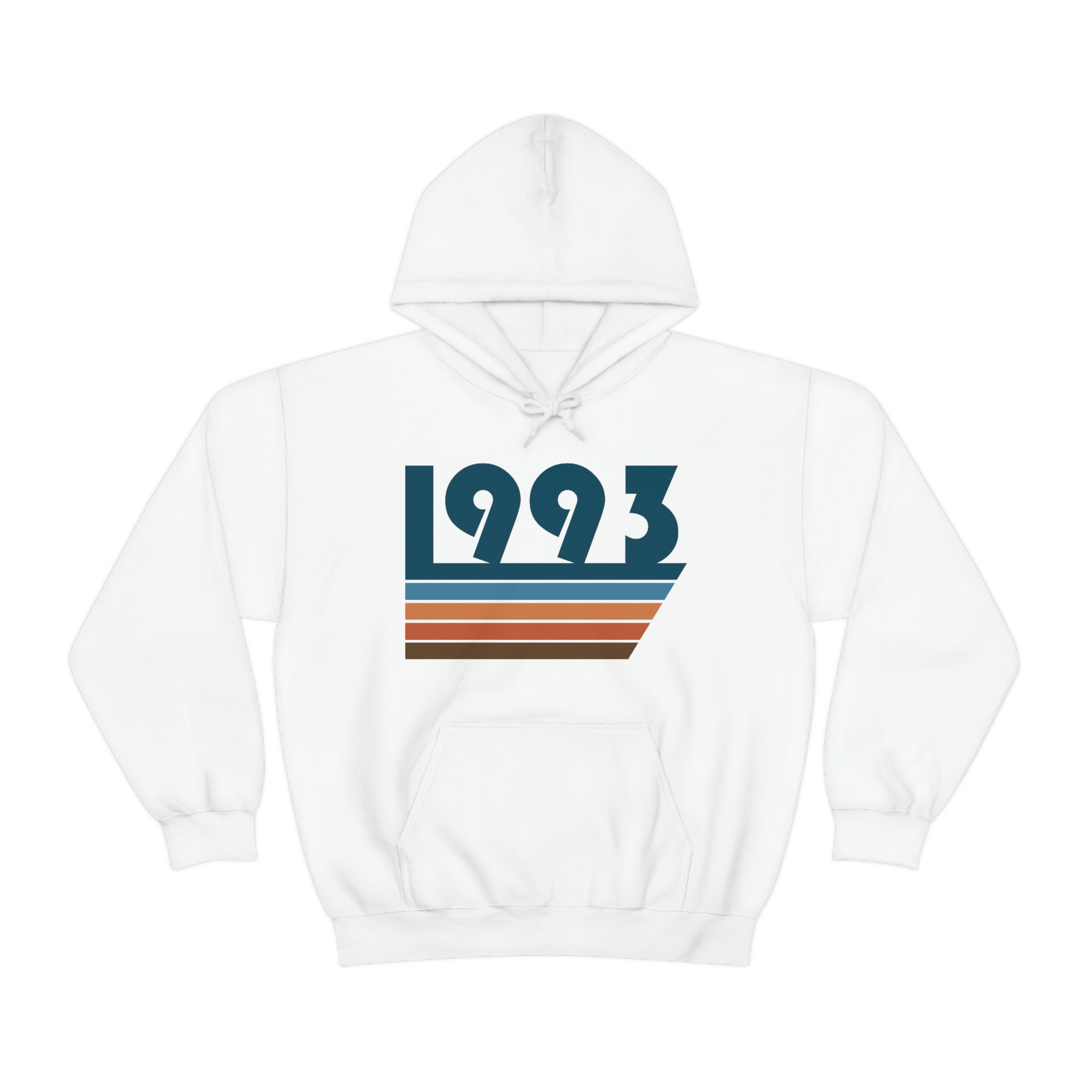 Sweat à Capuche Vintage 'Original 1993' - Pour 32 Ans - Cadeau Anniversaire Homme Femme - Coupe Classique 241g