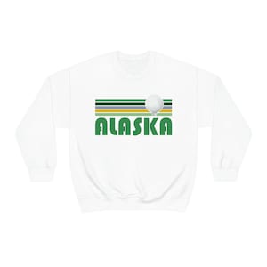 Golf Alaska Sweatshirt - Unisex Retro Golf Alaska Crewneck Sweatshirt
