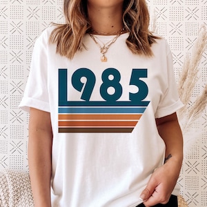 1985 Graphic Tee, Gift for 1985, 1985 Birthday Shirt, Birthday Gift 1985, 1985 Year Tee