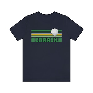 Golf Nebraska T-Shirt - Retro Golf Unisex Nebraska Shirt
