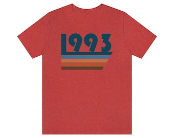 1993 Geburtstags-T-Shirt: Unisex aus weicher Baumwolle