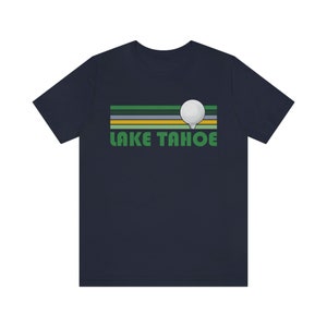 Camiseta de golf Lake Tahoe, California - Camiseta retro de golf unisex Lake Tahoe