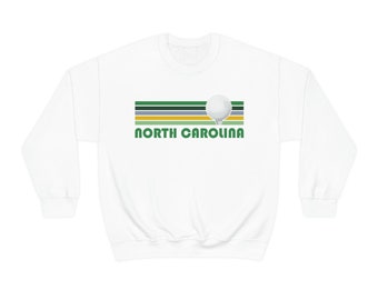 Golf North Carolina Sweatshirt - Unisex Retro Golf North Carolina Crewneck Sweatshirt