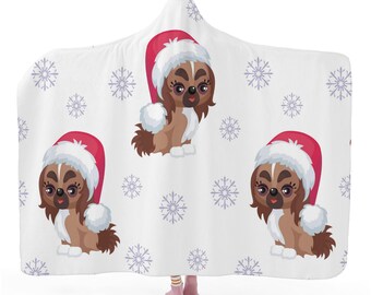 Manta navideña con capucha para perro, un regalo acogedor para los amantes de las mascotas