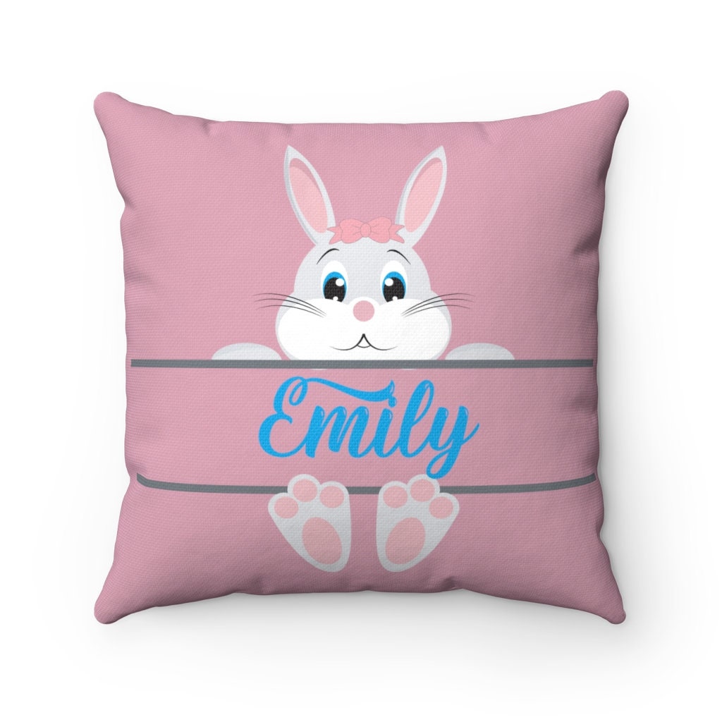 Personalized Easter Pillow Custom Easter Bunny Pillow Small Easter Decorative Cushion Holiday home decor Personalized Easter Pillow Custom Easter Bunny Pillow Small Easter Decorative Cushion Holiday home decor