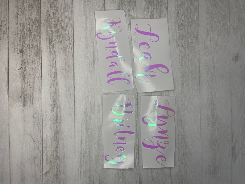 Holographic Vinyl Sticker Etsy