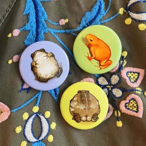 Frog Pinback Buttons