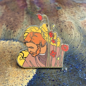 Obi-Wan mit Mohnblumen Jugendstil Pin