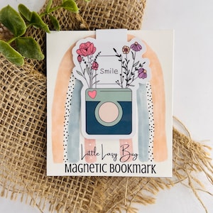 Magnetische bladwijzer, leesachtig cadeau, kousvuller voor volwassenen, cadeau onder de 5, magnetische paginaclip, bloemenbladwijzer, plannerbladwijzer, planner