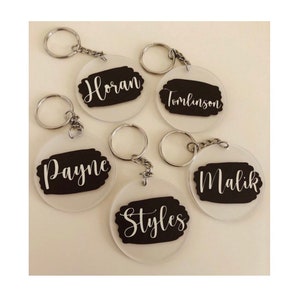One Direction Personalised Keyring | Personalised Name Keychain | Keychain | Custom Keyring | Name Keyring | Hen Party | Bridesmaid Gifts