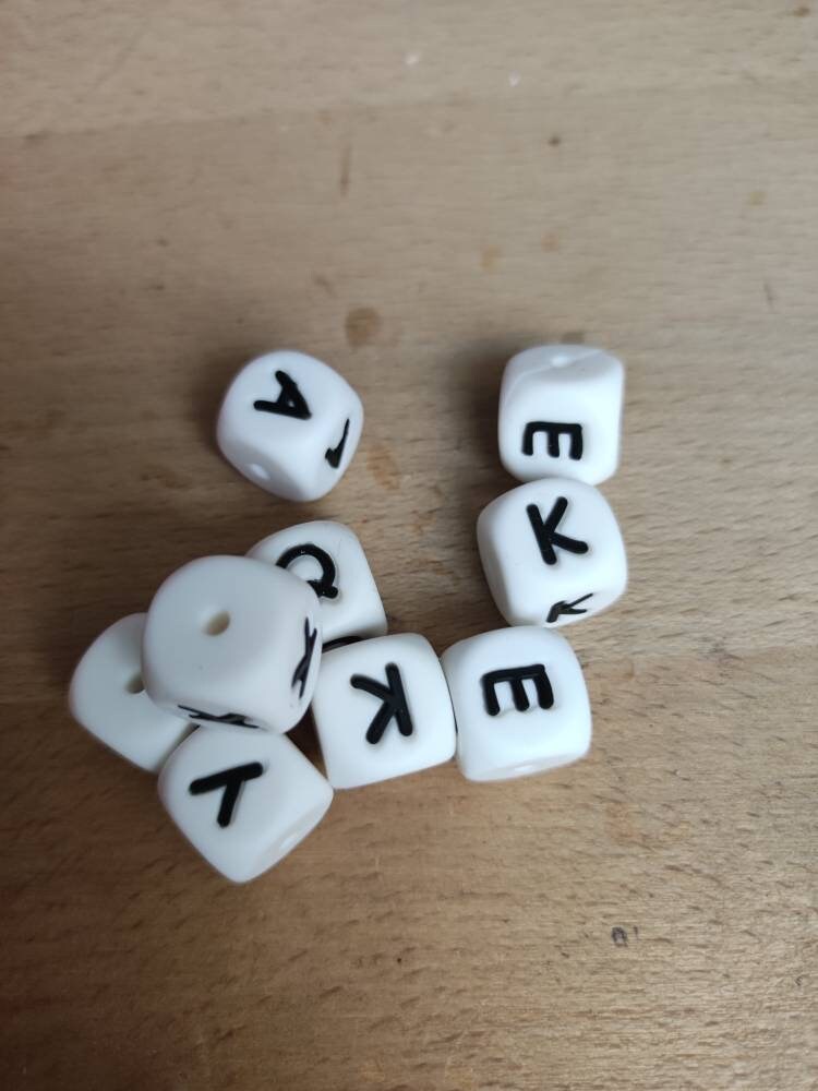Perles Lettres Silicones