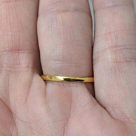 Vintage Sterling Silver Opal Ring: 14k Gold Plate… - image 10