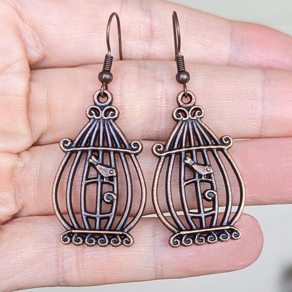Birdcage Earrings Etsy