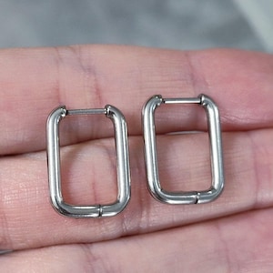 Stainless Steel Hoop Earrings: Minimalist Unisex Jewelry