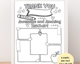 Teacher Appreciation Week Thank You Gift Printable, Teacher Appreciation Gift, Thank you Teacher Gift